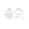 Fregadero Hércules Negro Pavonado 82x48 cm Sobre Encimera | EspacioBrico OFERTA