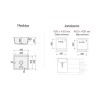 Fregadero Venus Granite Sink 45x45 cm | EspacioBrico OFERTA