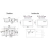 Fregadero Marte Granite Sink 86x49 cm | EspacioBrico OFERTA