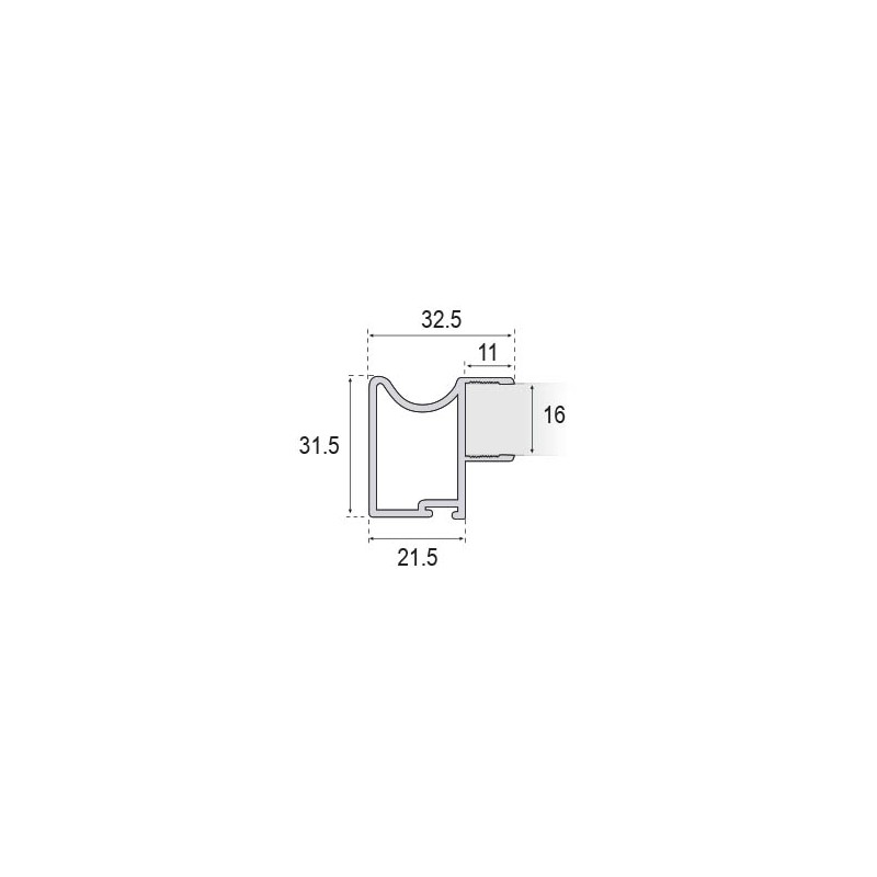 Kit Puerta Corredera Armario Blanco Mate 16 mm 230 cm | EspacioBrico OFERTA