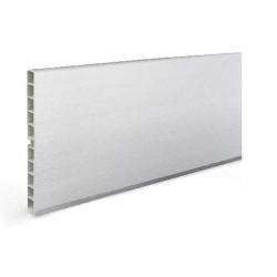 Kit Zócalo PVC/Aluminio 290x14,5 cm, 2 Piezas Esquinas, 10 Pinzas Patas | EspacioBrico OFERTA