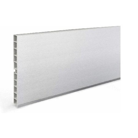 Kit Zócalo PVC/Aluminio 290x14,5 cm, 2 Piezas Esquinas, 10 Pinzas Patas | EspacioBrico OFERTA