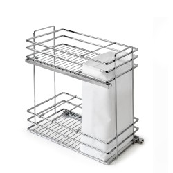 Botellero Deluxe Extraíble Alt.70 cm - Cromo |  EspacioBrico OFERTA