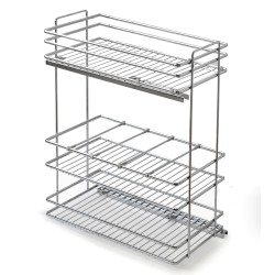 Botellero Deluxe Extraíble Alt. 80 cm - Cromo | Oferta Black Friday