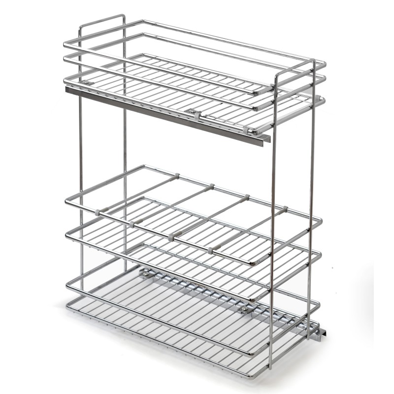 Botellero Deluxe Extraíble Alt. 80 cm - Cromo | Oferta Black Friday