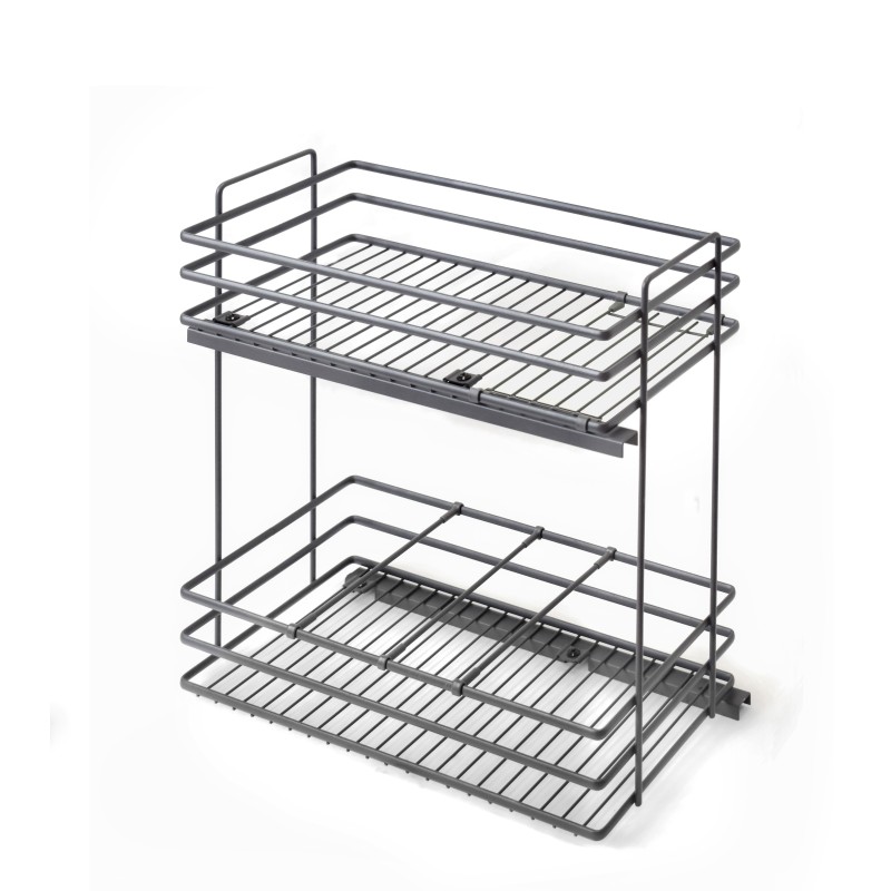 Botellero Deluxe Extraíble PUSH Alt. 70 cm - Grafito | Oferta Black Friday