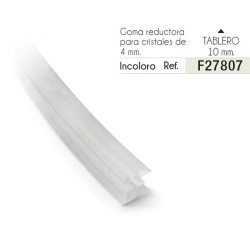 Perfil Goma Reductora de 10 a 4 mm para Perfilería | EspacioBrico OFERTA