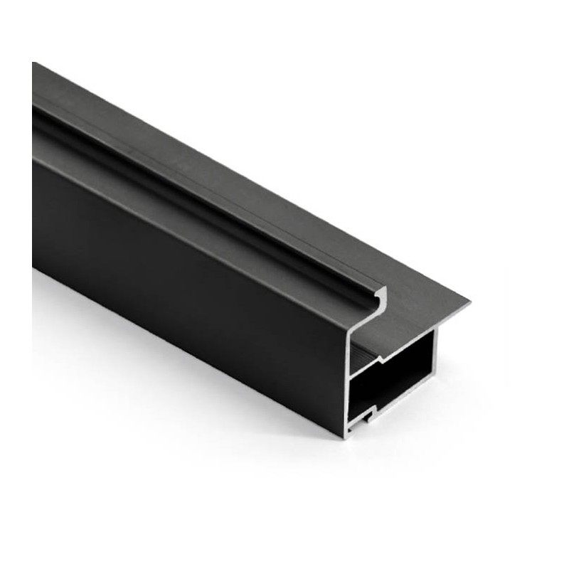 Kit Puerta Corredera Armario Negro Mate 10 mm 280 cm | EspacioBrico OFERTA