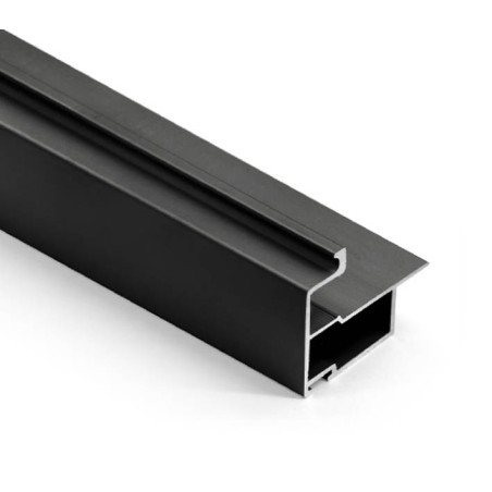 Kit Puerta Corredera Armario Negro Mate 10 mm 240 cm | Oferta Black Friday