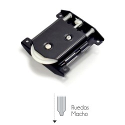 Kit Puerta Corredera Armario Negro Mate 10 mm 240 cm | EspacioBrico OFERTA