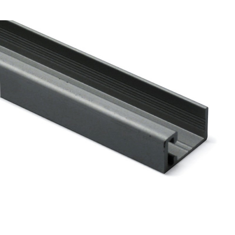 Kit Puerta Corredera Armario Negro Mate 10 mm 240 cm | Oferta Black Friday