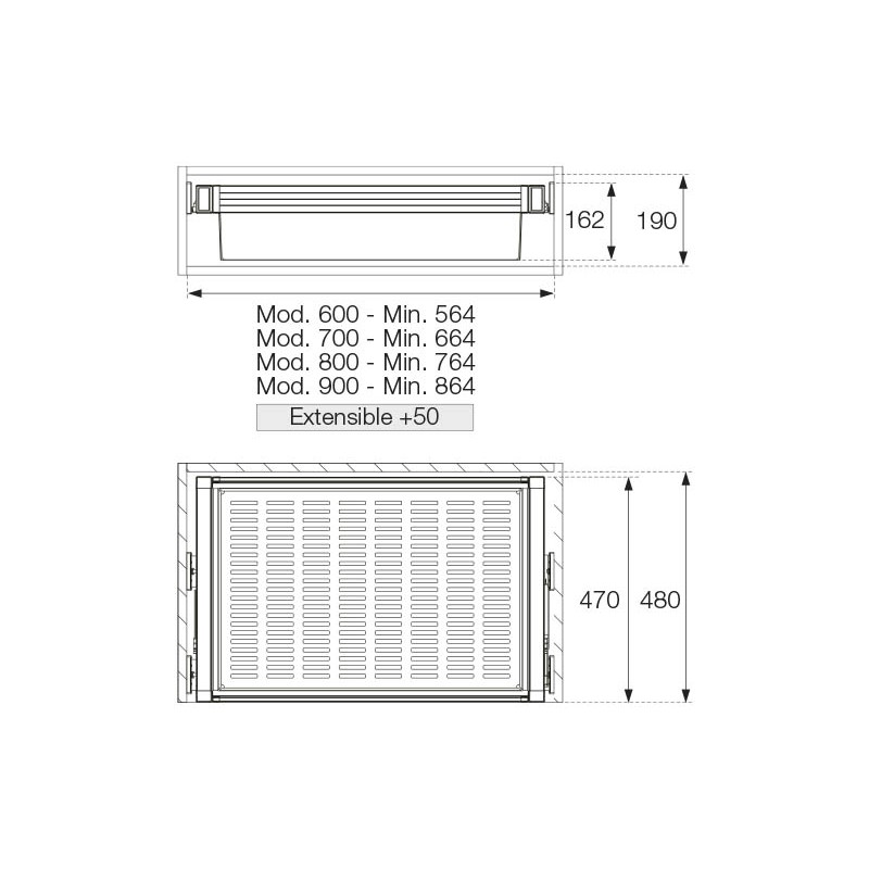 Cesta Multiusos Extraíble Armario | EspacioBrico OFERTA