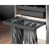 Pantalonero Varillas Extraíble Armario Grafito/Moka | EspacioBrico OFERTA
