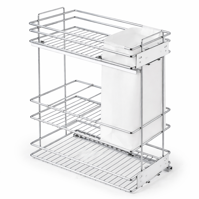 Botellero Deluxe Extraíble Alt. 80 cm - Cromo | EspacioBrico OFERTA