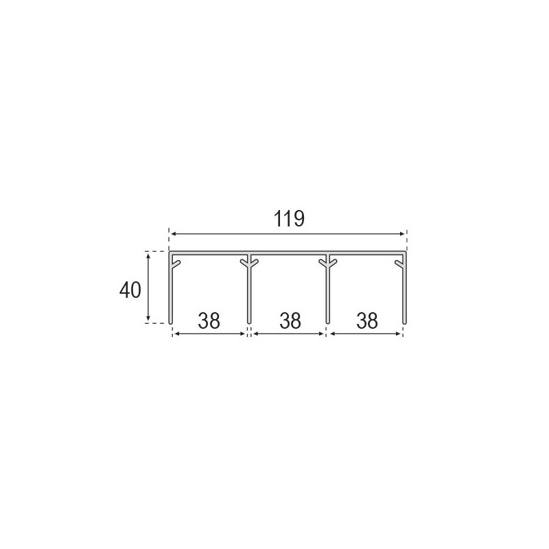 Kit Frente Armario 3 Puertas 3 Carriles Plata Mate Tablero 16 mm | EspacioBrico OFERTA