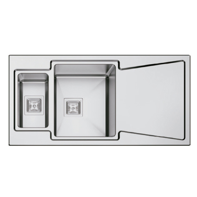 Fregadero Acero Inox Serie Nueva York 100x50 cm Sobre Encimera | EspacioBrico OFERTA