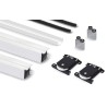 Kit Herraje Armario 3 Puertas 3 Carriles Blanco Mate Tablero 16 mm | EspacioBrico OFERTA