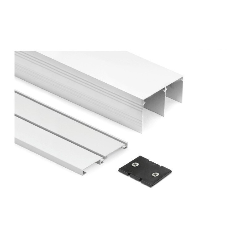 Kit Guías Armario Puertas Correderas Blanco Mate | EspacioBrico OFERTA