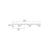 Kit Herraje Armario 3 Puertas 3 Carriles Negro Mate Tablero 16 mm | EspacioBrico OFERTA