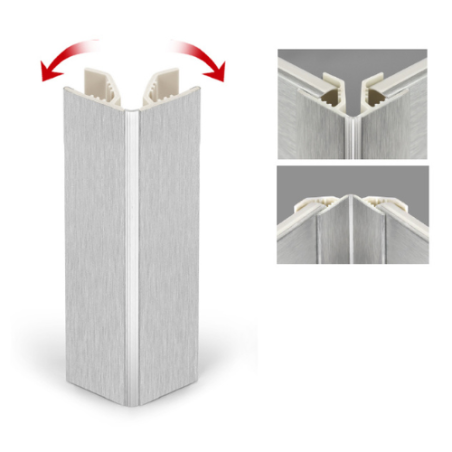 Rinconera-Esquinera Regulable Zócalo PVC Alt. 150 mm | EspacioBrico OFERTA