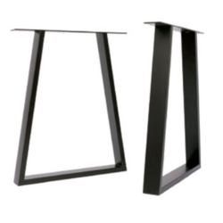 Pack 2 Patas de Mesa Estilo Industrial Ángulo Positivo Negro | EspacioBrico OFERTA