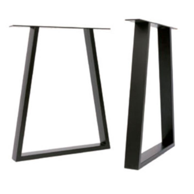 Pack 2 Patas de Mesa Estilo Industrial Ángulo Positivo Negro | EspacioBrico OFERTA