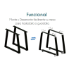 Pack 2 Patas de Mesa Estilo Industrial Caballete Negro | EspacioBrico OFERTA