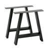 Pack 2 Patas de Mesa Estilo Industrial Caballete Negro | EspacioBrico OFERTA