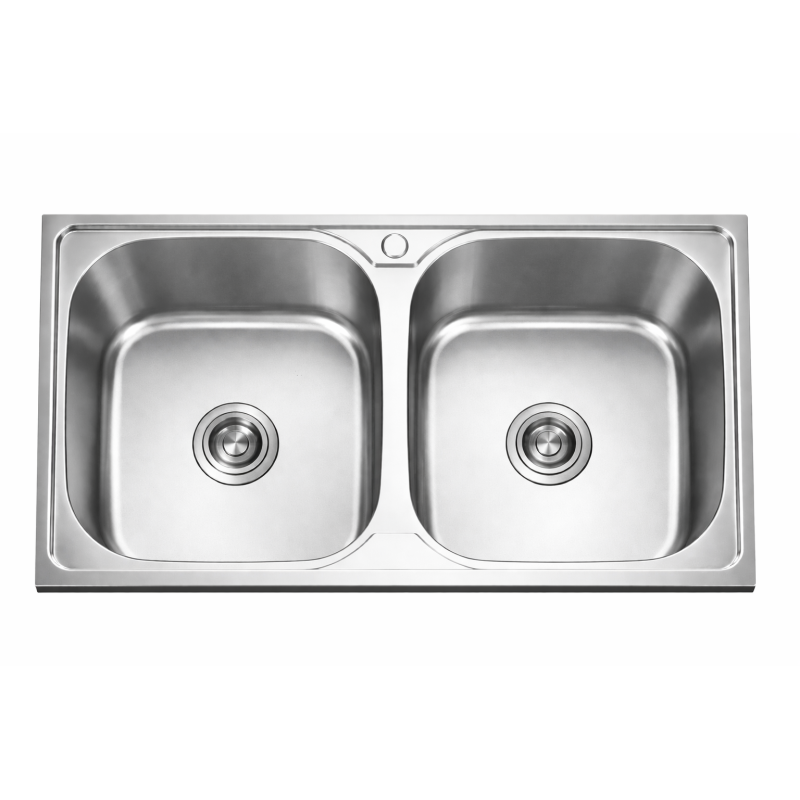 Fregadero Hércules Acero Inox 82x48 cm Sobre Encimera | EspacioBrico OFERTA