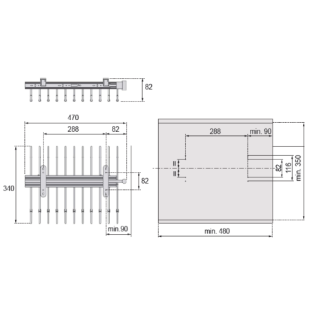 Pantalonero Extraíble Armario 11 perchas | EspacioBrico OFERTA