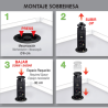 Torre de Enchufes Oculta 2 Enchufes, Puerto USB y Tipo C | EspacioBrico OFERTA