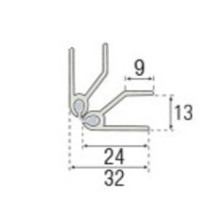 Kit Zócalo PVC/Aluminio 290x14,5 cm, 2 Piezas Esquinas, 10 Pinzas Patas | EspacioBrico OFERTA