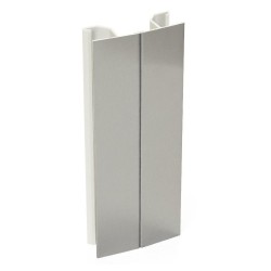 Kit Zócalo PVC/Aluminio 290x14,5 cm, 2 Piezas Esquinas, 10 Pinzas Patas | EspacioBrico OFERTA