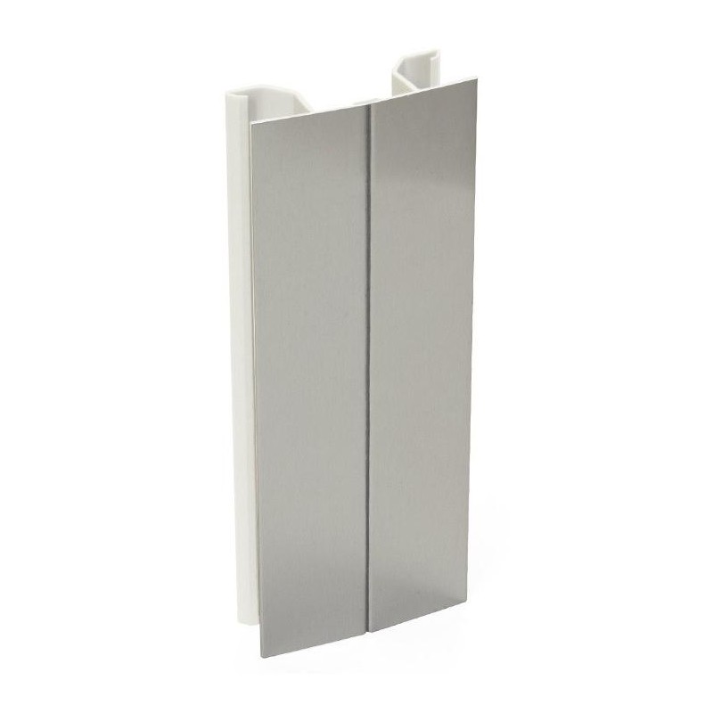 Kit Zócalo PVC/Aluminio 290x14,5 cm, 2 Piezas Esquinas, 10 Pinzas Patas | EspacioBrico OFERTA