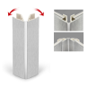Kit Zócalo PVC/Aluminio 290x14,5 cm, 2 Piezas Esquinas, 10 Pinzas Patas | EspacioBrico OFERTA
