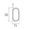 Barra Armario Aluminio Ovalado Plata Mate 1,45 metros | EspacioBrico OFERTA