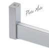 Barra Colgar de Armario Rectángular Plata Mate 1,95 metros | EspacioBrico OFERTA