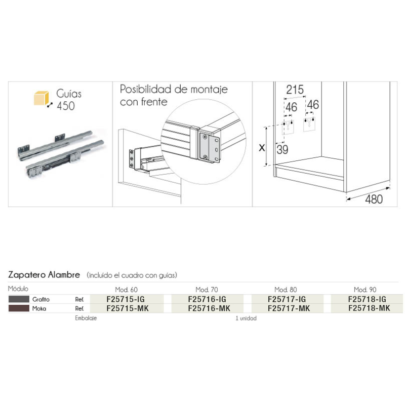 Zapatero Alambre Extraíble Armario | EspacioBrico OFERTA