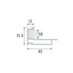 Kit Tirador Puerta Corredera Armario Plata mate 16 mm | EspacioBrico OFERTA