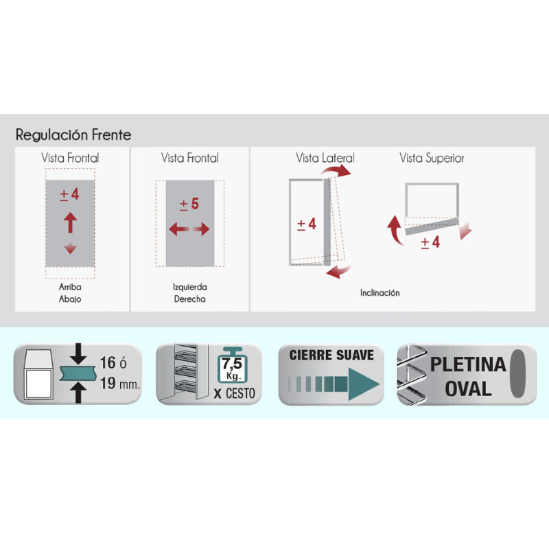 Columna Extraíble 5 Cestos Deluxe Alt. 155-187 cm | EspacioBrico OFERTA OFERTA
