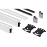 Kit Puerta Corredera Armario Blanco Mate 16 mm | EspacioBrico OFERTA