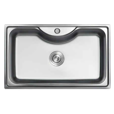 Fregadero Ares Acero Inox 80x50 cm Sobre Encimera | EspacioBrico OFERTA