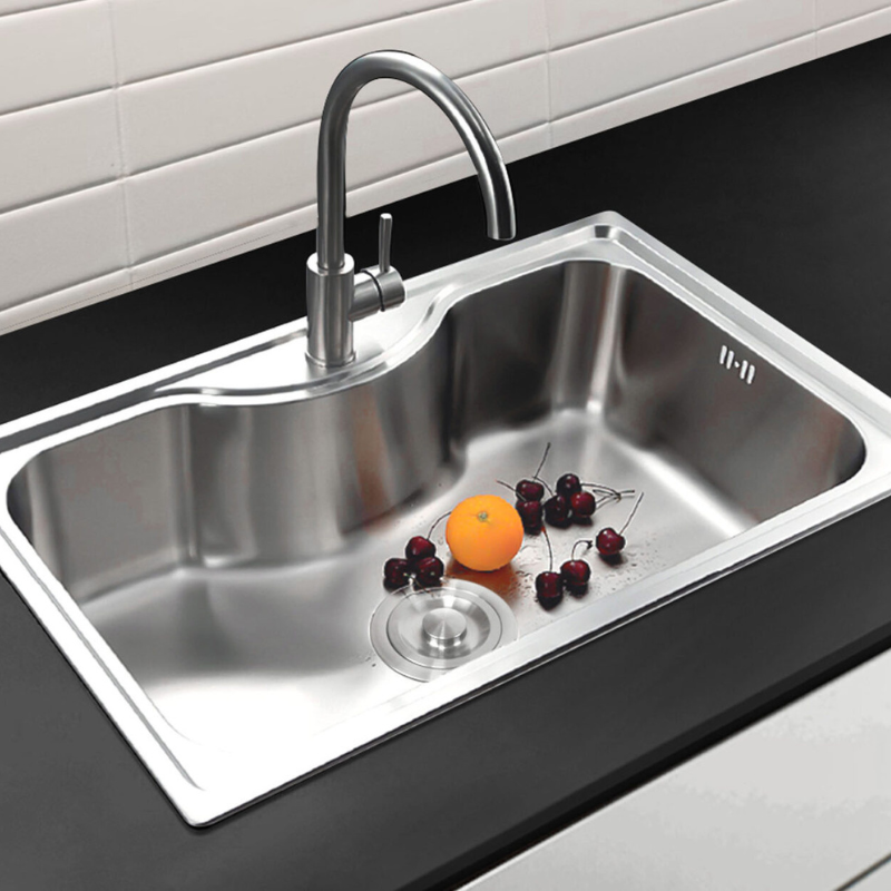 Fregadero Ares Acero Inox 80x50 cm Sobre Encimera | EspacioBrico OFERTA