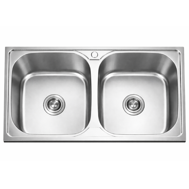 Fregadero Hércules Acero Inox 82x48 cm Sobre Encimera | EspacioBrico OFERTA