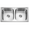 Fregadero Hércules Acero Inox 82x48 cm Sobre Encimera | EspacioBrico OFERTA