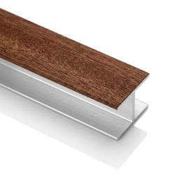 Perfil H Puerta Corredera Armario Madera Sapelly 16 mm | EspacioBrico OFERTA