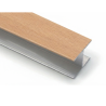 Perfil H Puerta Corredera Armario Madera Haya Vaporizada 16 mm | EspacioBrico OFERTA