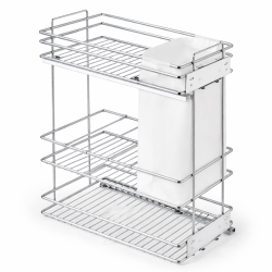 Botellero Deluxe Extraíble Alt. 80 cm - Cromo | EspacioBrico OFERTA