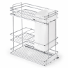 Botellero Deluxe Extraíble PUSH Alt. 80 cm - Cromo | EspacioBrico OFERTA