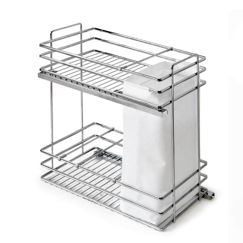 Botellero Deluxe Extraíble PUSH Alt.70 cm - Cromo | EspacioBrico OFERTA